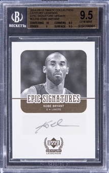 2008-09 Upper Deck Ultimate Collections Century Legends Epic Signature Update #CLKB Kobe Bryant Signed Card - BGS GEM MINT 9.5/BGS 10